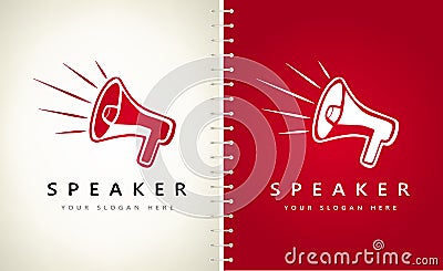 Speaker logo vector. Logo design. Vector Illustration